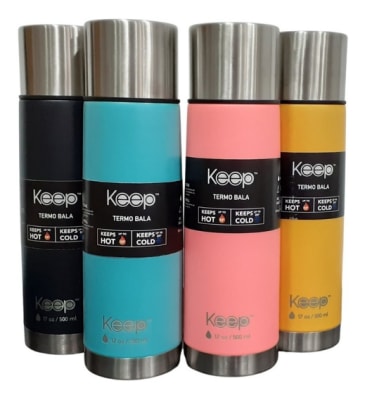 TERMO BALA KEEP 500ML RUBBER