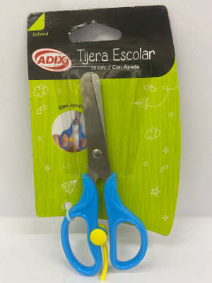 Tijera escolar 13cm c/ayuda ADIX