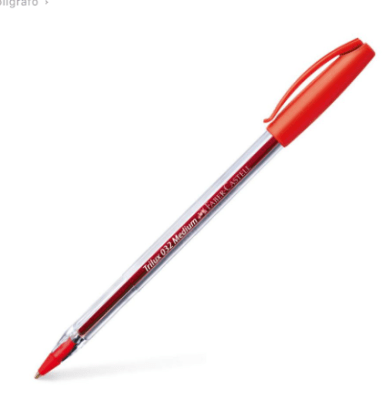 Lapiz pasta faber-castel trilux 32M ROJO