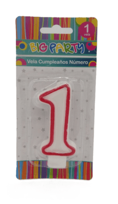 VELA CUMPLEAÑOS BIG PARTY Nº1 3831431