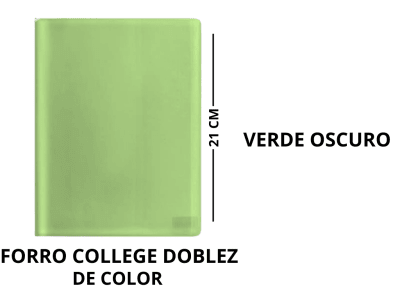 FORRO CUADERNOS DOBLEZ COLOR