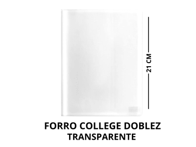 FORRO CUADERNO DOBLEZ TRASPARENTE
