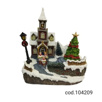 CASA DE NAVIDAD CON LUZ Y MUSICA 104209