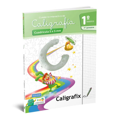 CALIGRAFIX 1º BASICO 1ºSEM. CUADRICULA 5X5MM