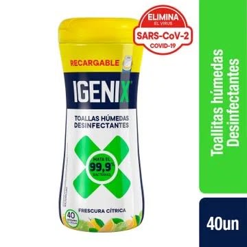 Toallas Humedas Desinfectantes igenix
