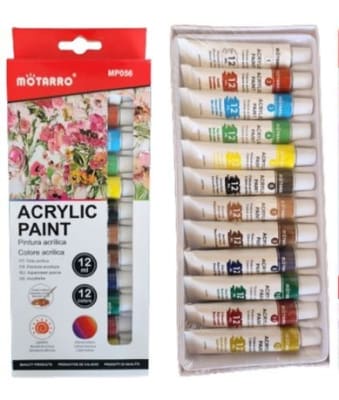 Pintura acrilica 12uni 12ml