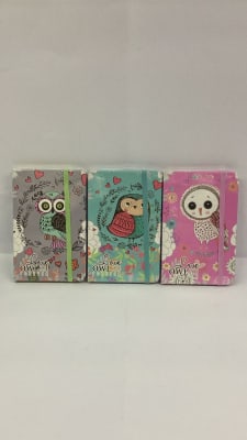 Libreta c/elastico BUHO A6 14X9CM 70GRS 96HJS1