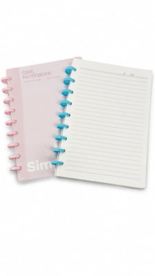 Libreta argollada pastel-simple EE25-623