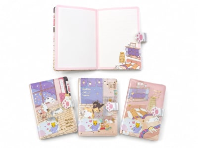 Libreta de gatitos con broche magnetico 6188