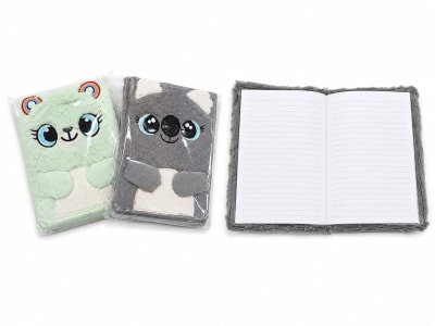 LIBRETA PELUDA OSITO Y KOALA EE23-17551