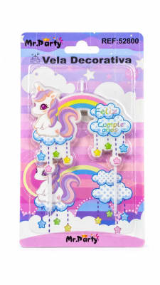 vela de cumpleaños unicornio 52800