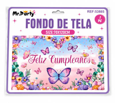 fondo de tela feliz cumpleaños 1pc 70x120cm 53885