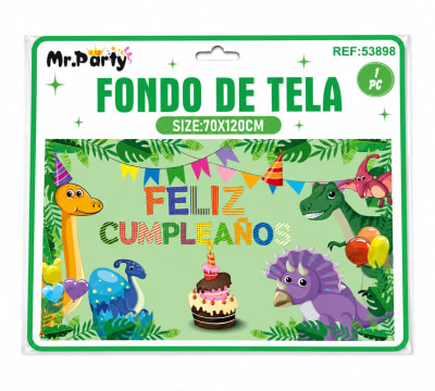 fondo de tela feliz cumpleaños 1pc 70x120cm 53898