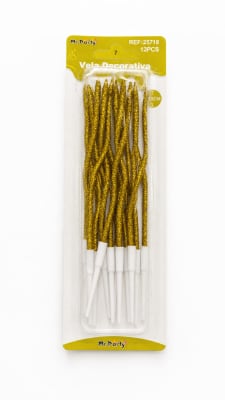 vela decorativa 11,5cms 12pcs 257181