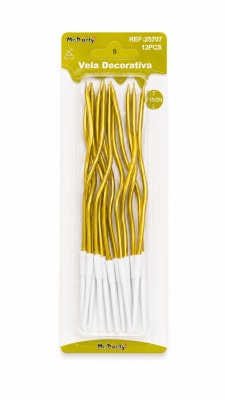 vela decorativa 11,5cms 12pcs 257071