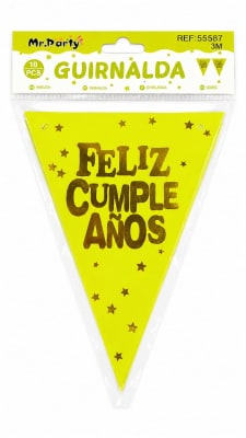 guirnalda fluor feliz cumpleaños 55587
