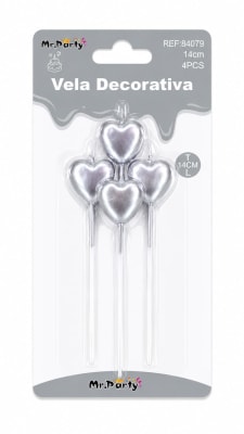 vela decorativa 14cm 4pcs 840791