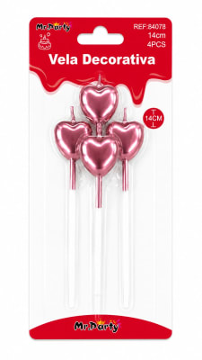 vela decorativa 14cm 4pcs 840781