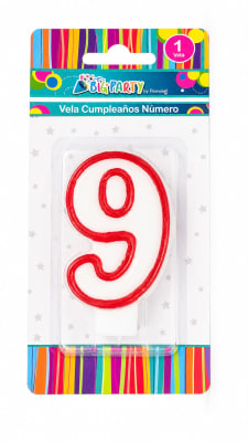 VELA CUMPLEAÑOS BIG PARTY N°9