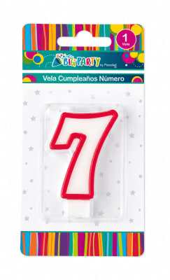 VELA CUMPLEAÑOS BIG PARTY N°7