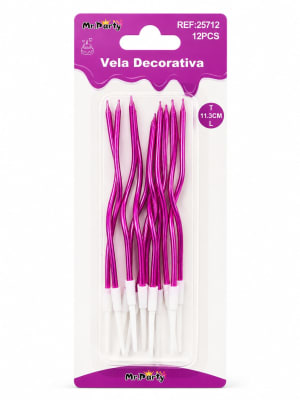 vela decorativa 11,5cm 12pcs 25712