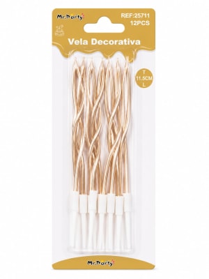 vela decorativa 11,5cm 12pcs 25711