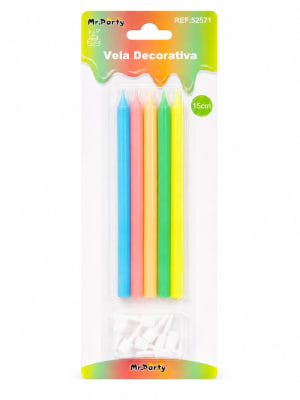 vela decorativa 15cm 6pcs 52571