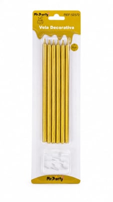 vela decorativa 15cm 6pcs 525721