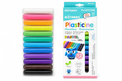 Plasticina Motarro pastel 12pcs ME146-2