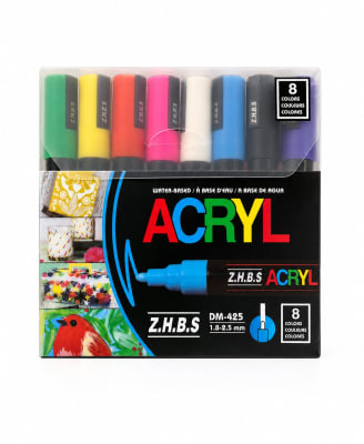 marcadores acrilicos de colores 8pcs 350734