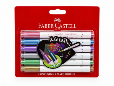 PLUMON FABER-CASTELL METALICO BRUSH 6UNI 151406E