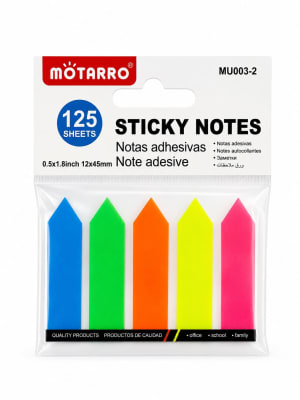 Set de notas adhesivas fluorescente   MU003-2