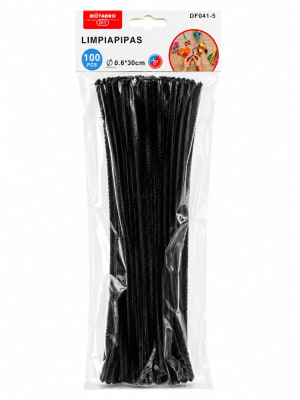 limpiapipas negra 0.6x30cm 100PCS DF041-5