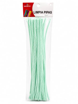 LIMPIA PIPAS VERDE PASTEL 0,6X30CMX20PCS 24956