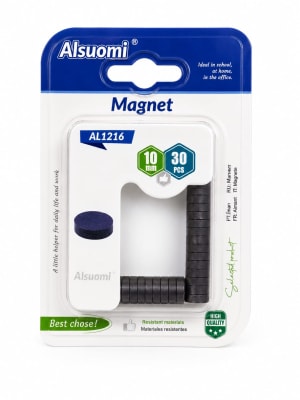 Imanes Redondo 10mmx3m 30pcs AL1216
