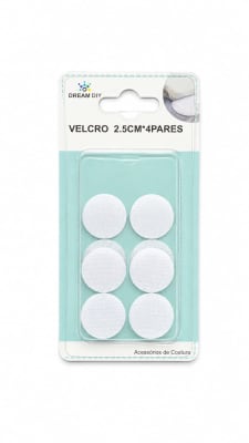 velcro redondo 2,5cm*4 pares 350731