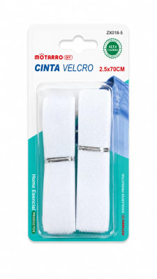 velcro blanco sin adhesivo 2.5x70cm ZX018-5