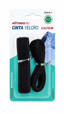 velcro negro sin adhesivo 2.0x70cm ZX018-1