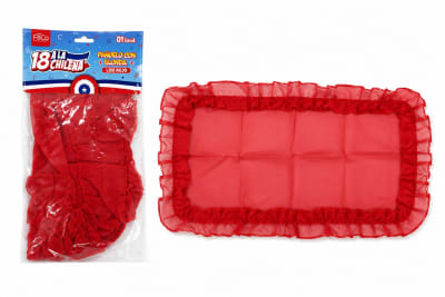 pañuelo 18 blonda liso rojo con besitos1