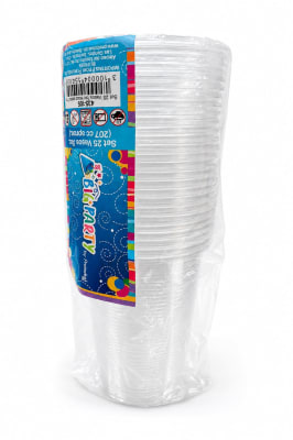 vaso plastico trans.200cc 25unid 4354051