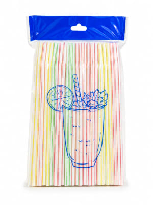 Bombilla plastica 100uni1