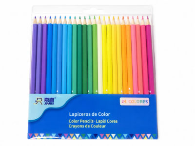 LAPIZ COLOR LARGO PASTEL 24 UNIDADES