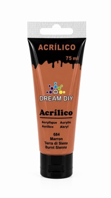 Acrilico Dream Diy Marron (684) 75grs