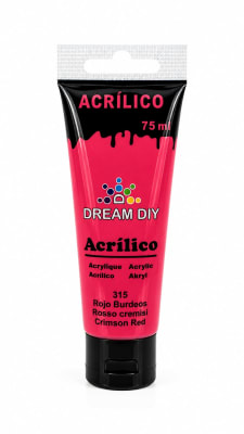 Acrilico Dream Diy Rojo Burdeo (315) 75GRS