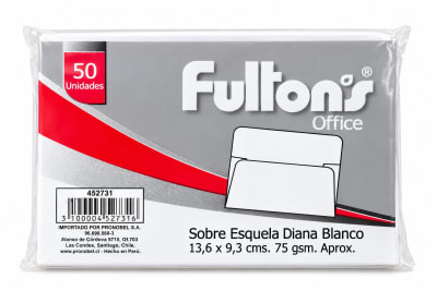 Sobre para carta diana 136x93mm 50uni 4527311