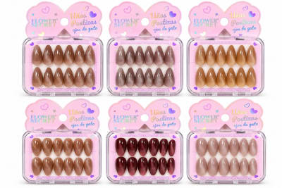 uñas postizas almendradas color solido JP-GG03