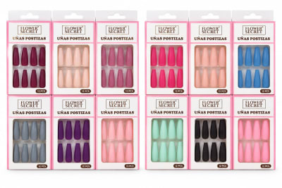 Set 12 uñas postizas ballet para niña JP-BN341