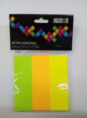 Notas adhesivas 75x25mm 3pcs