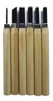 GUBIAS PARA TALLAR MADERA 6PCS ALESAN1