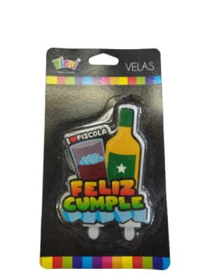 Vela Feliz Cumple Piscola 604521